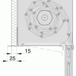 Box 90° podomítkový